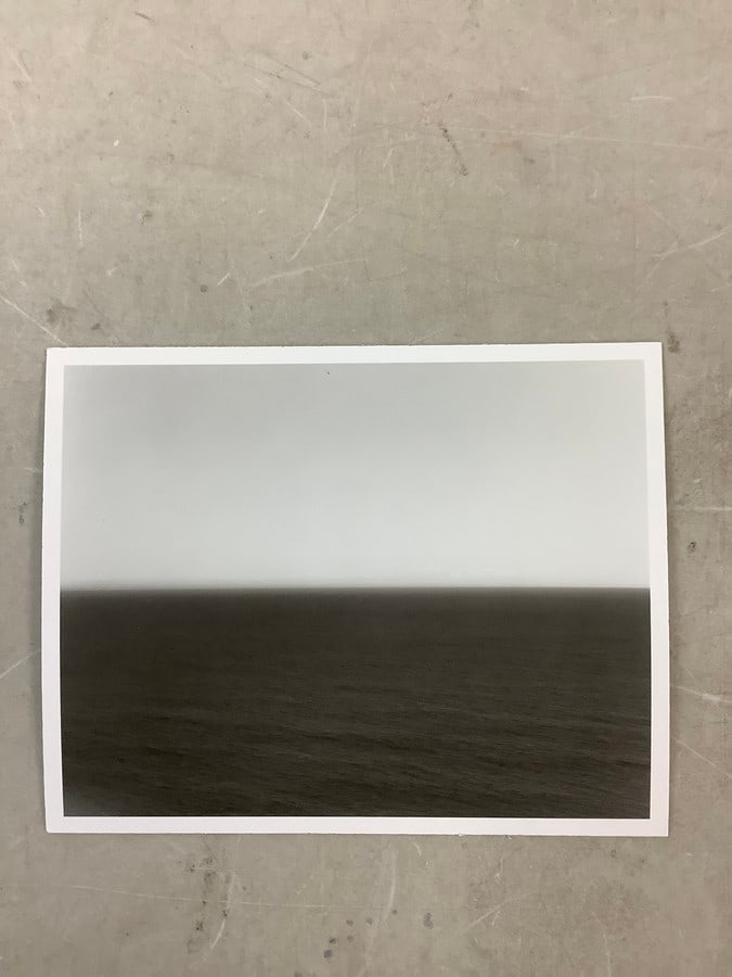 Hiroshi Sugimoto "South Pacific Ocean, Waihau 1990" Print in colors 9x7.25": Hiroshi Sugimoto "South Pacific Ocean, Waihau 1990" Print in colors 9x7.25"