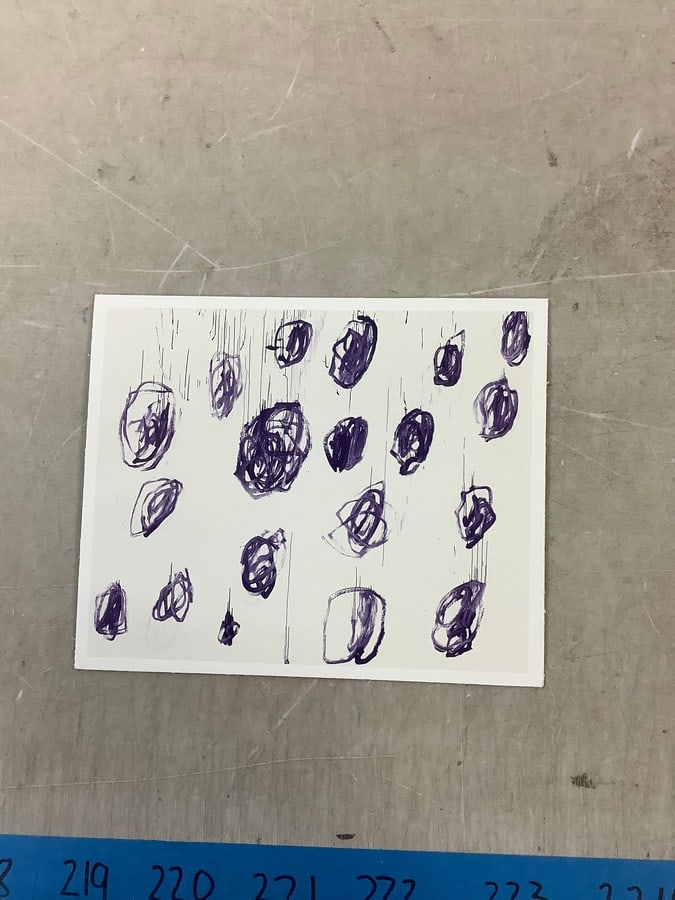 Cy Twombly Print in Colors 9x7.5" (1 of 1)