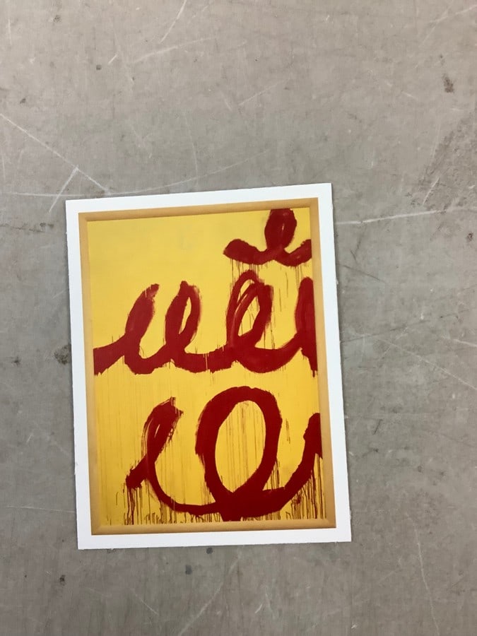 Cy Twombly Print in colors 7x5.5" (1 of 1)
