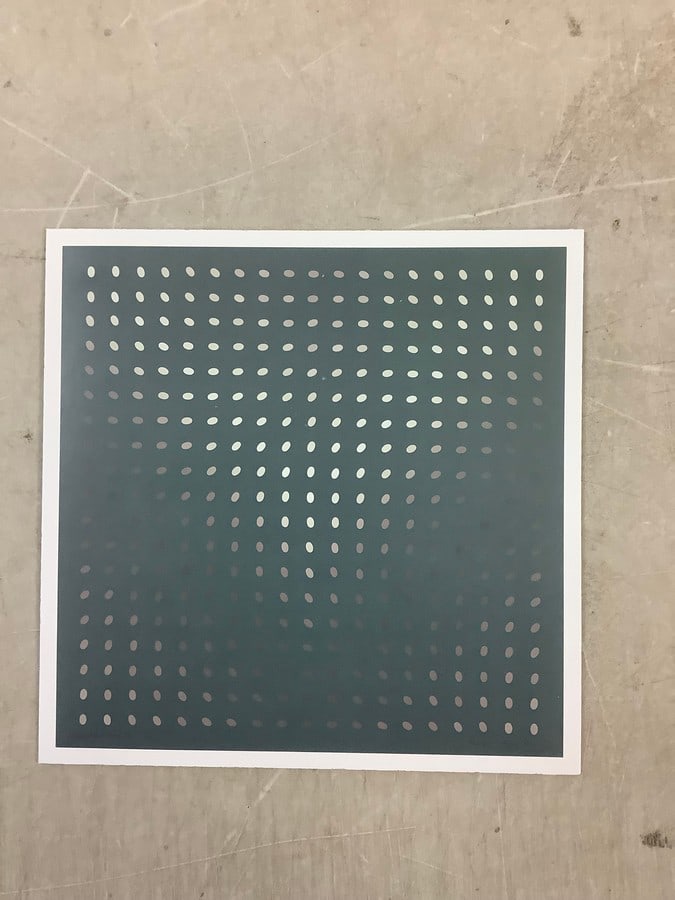 Bridget Riley Print in Colors 8x8" (1 of 1)