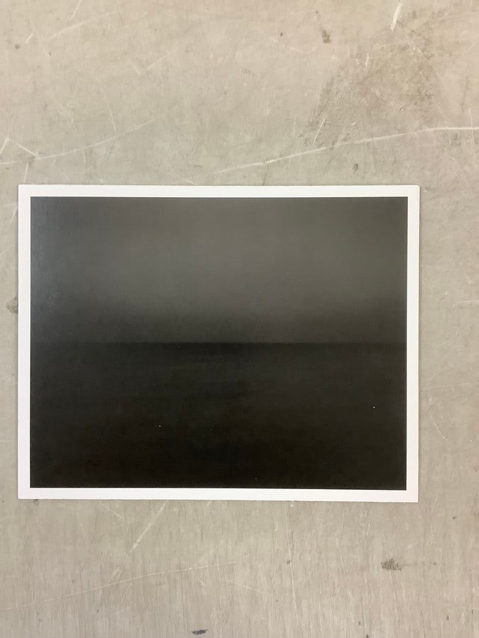 Hiroshi Sugimoto "South Pacific Ocean, Tearai 1991" Print in colors 9x7.25": Hiroshi Sugimoto "South Pacific Ocean, Tearai 1991" Print in colors 9x7.25"