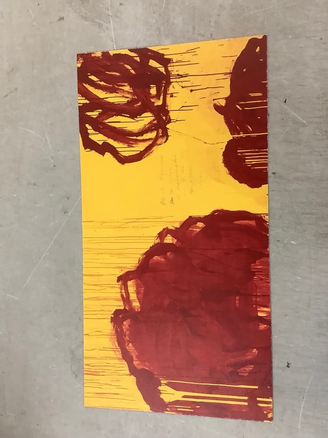 Cy Twombly Print in Colors 16.75x8.75" (1 of 1)