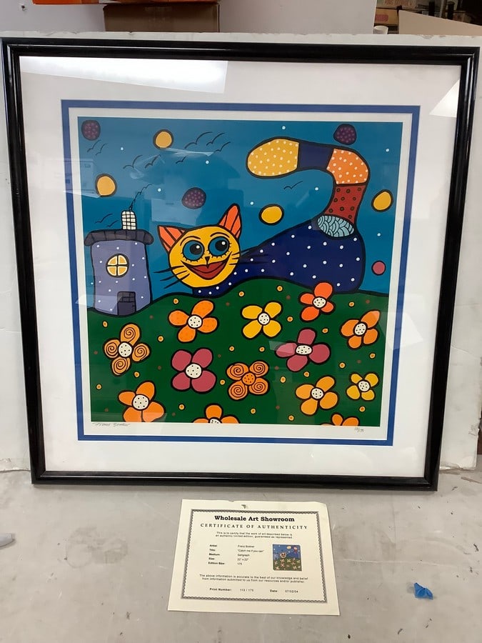 "Catch Me if You Can" Signed by Franz Bodner Serigraph 31.5x31x5" #113 out of 175 with COA (1 of 1)