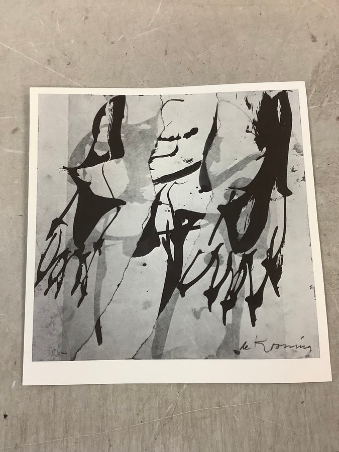 Willem de Kooning lithograph on arches paper 9.5x9.25" (1 of 1)