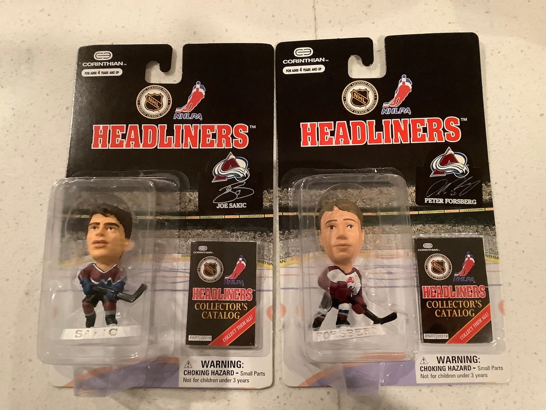 NHL HEADLINERS collectable figures with collectors catalog: NHL HEADLINERS collectable figures with collectors catalog