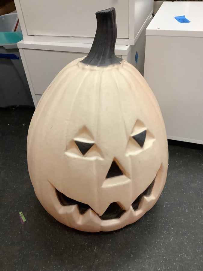 Vintage blow mold pumpkin lantern 24": Vintage blow mold pumpkin lantern 24"