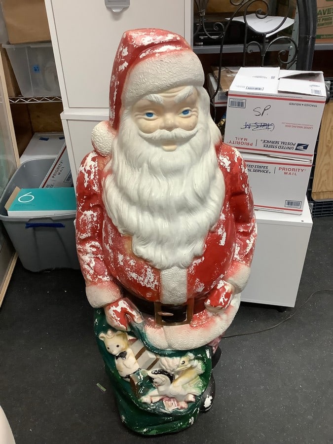 Vintage light up blow mold Santa Clause 46" (1 of 1)