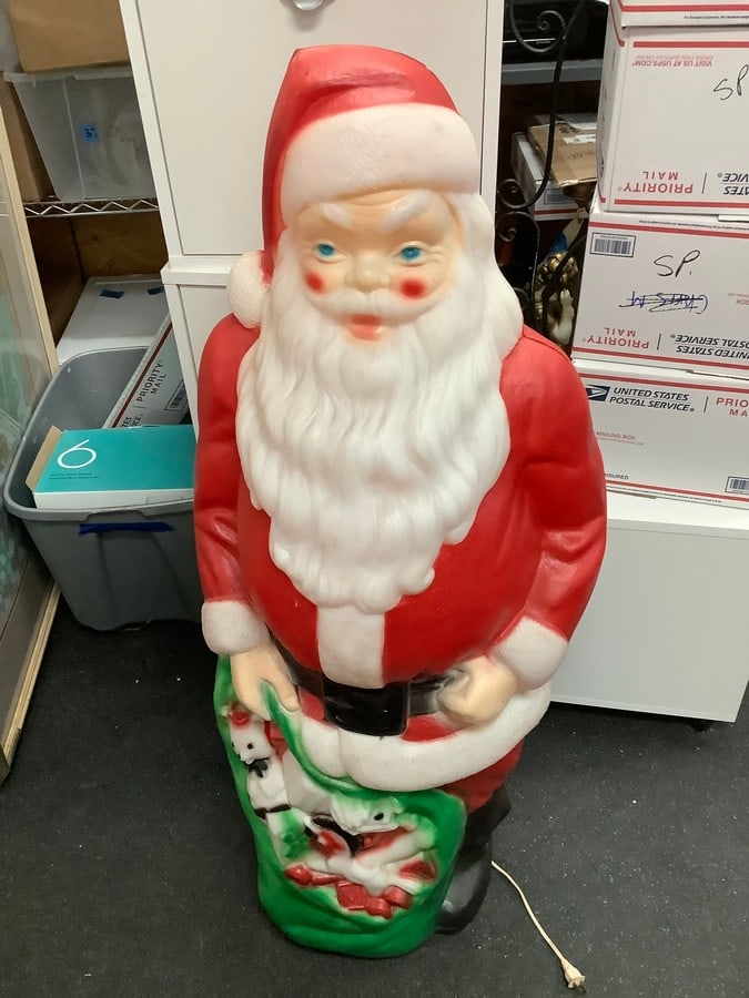 Vintage light up blow mold Santa Clause 46" (1 of 1)