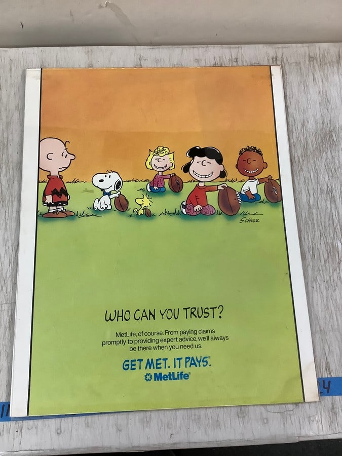 Peanuts Metlife Poster 19.5x16" (1 of 1)