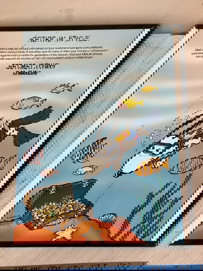 Peanuts Snoopy MetLife Poster 19.5x16" (1 of 1)