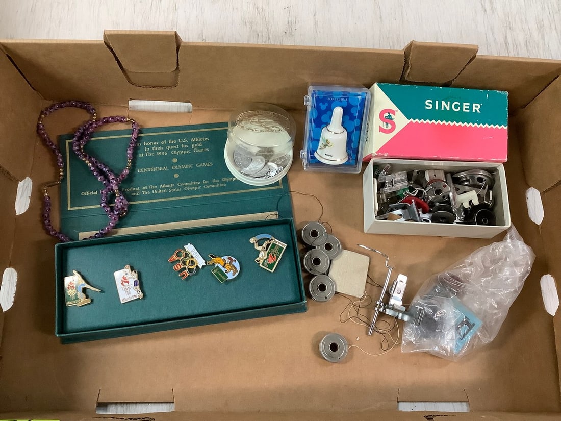 Lot of pins, bracelets, bell, and more) (1 of 1)