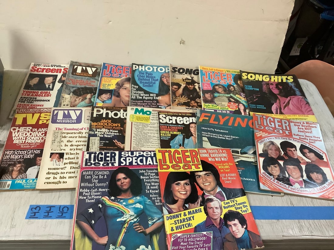 Lot of vintage magazines(Song Hits, Tiger Beat, and more): Lot of vintage magazines(Song Hits, Tiger Beat, and more)