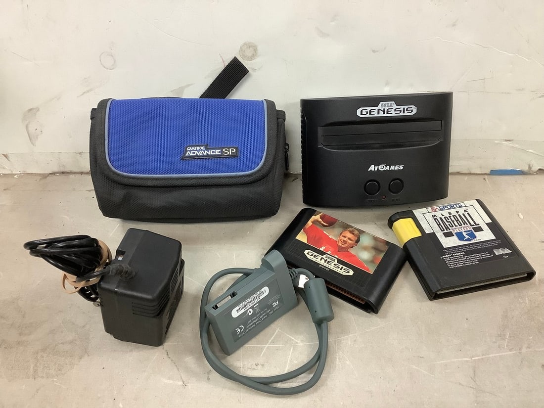 Lot of Sega Genesis, games, Gameboy advance case, and more (1 of 1)