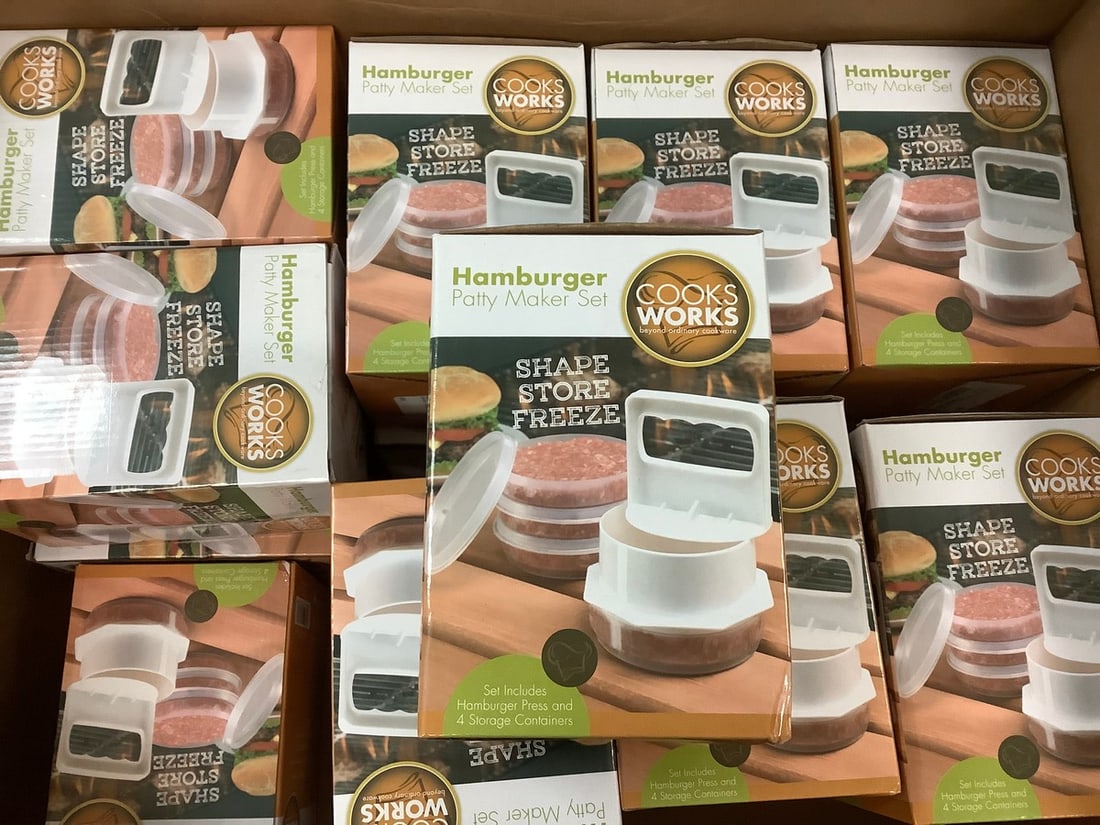 18 Cookworks Hamburger patty maker sets: 18 Cookworks Hamburger patty maker sets