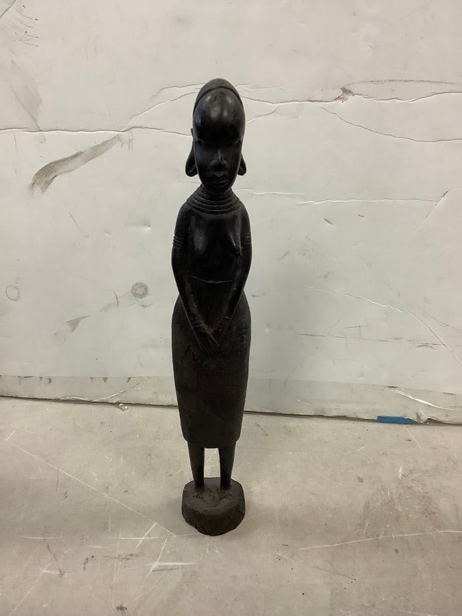 Hand Carved African Statue 14" (1 of 1)