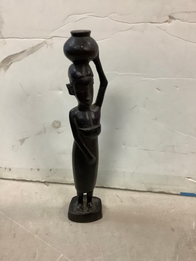 Hand Carved African Statue 12.5" (1 of 1)