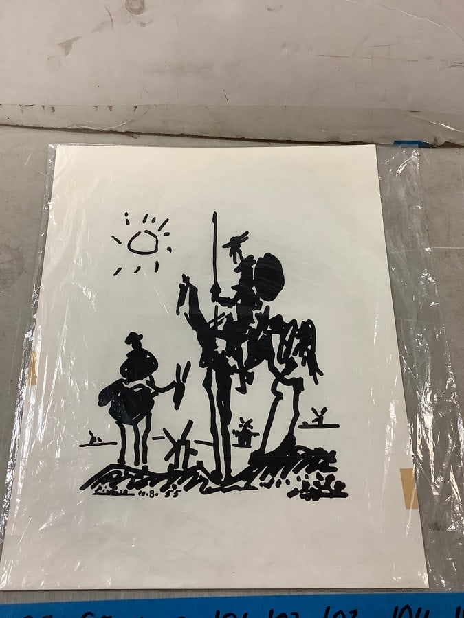 PABLO PICASSO "DON QUIXOTE" print 16x13: PABLO PICASSO "DON QUIXOTE" print 16x13