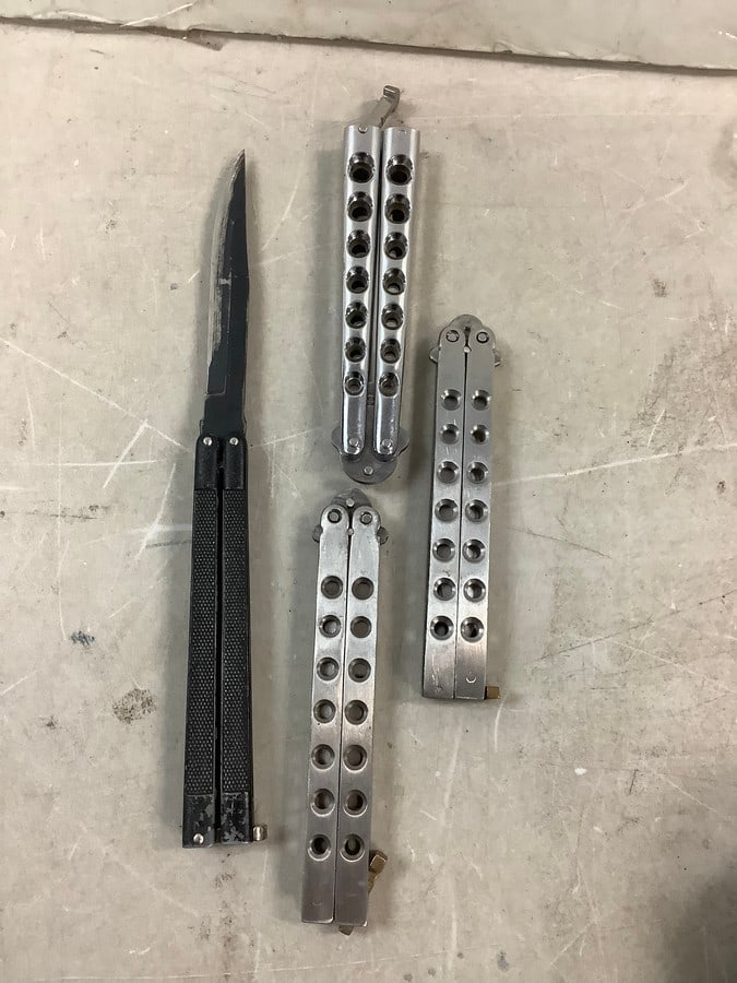 Lot of Butterfly Knives (1 of 1)