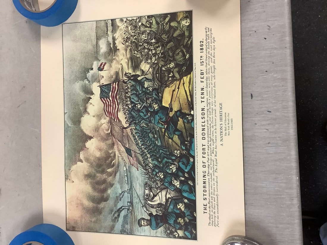 1964 Worlds Fair Civil War Print 17x13: 1964 Worlds Fair Civil War Print 17x13