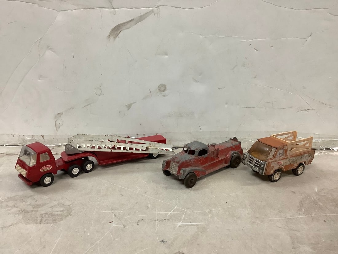 Lot of vintage miniature tonkas and Hubley model (70's and 30's) (1 of 1)