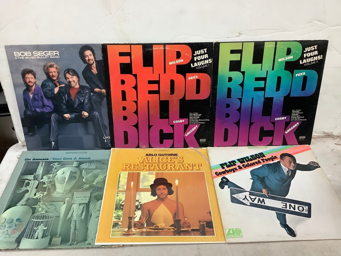 Lot of vintage records(Bob Seger, Arlo Guthrie, and more): Lot of vintage records(Bob Seger, Arlo Guthrie, and more)