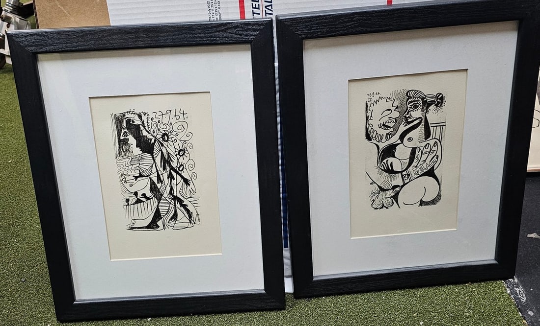 Pair of Pablo Picasso Erotic Lithographs: Pair of Pablo Picasso Erotic Lithographs
