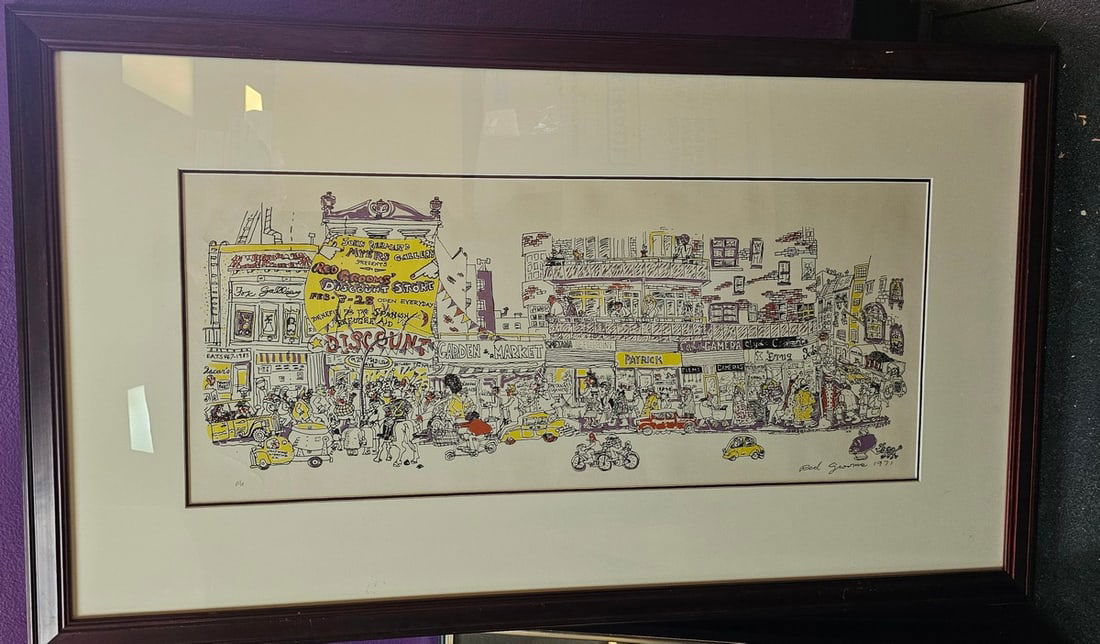 Red Grooms 1897 Artist's Proof Madison Ave NYC Print (1 of 2)