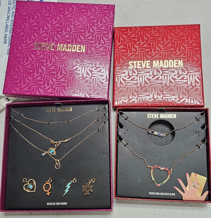 NIB Steve Madden Layering Charm Necklaces: NIB Steve Madden Layering Charm Necklaces