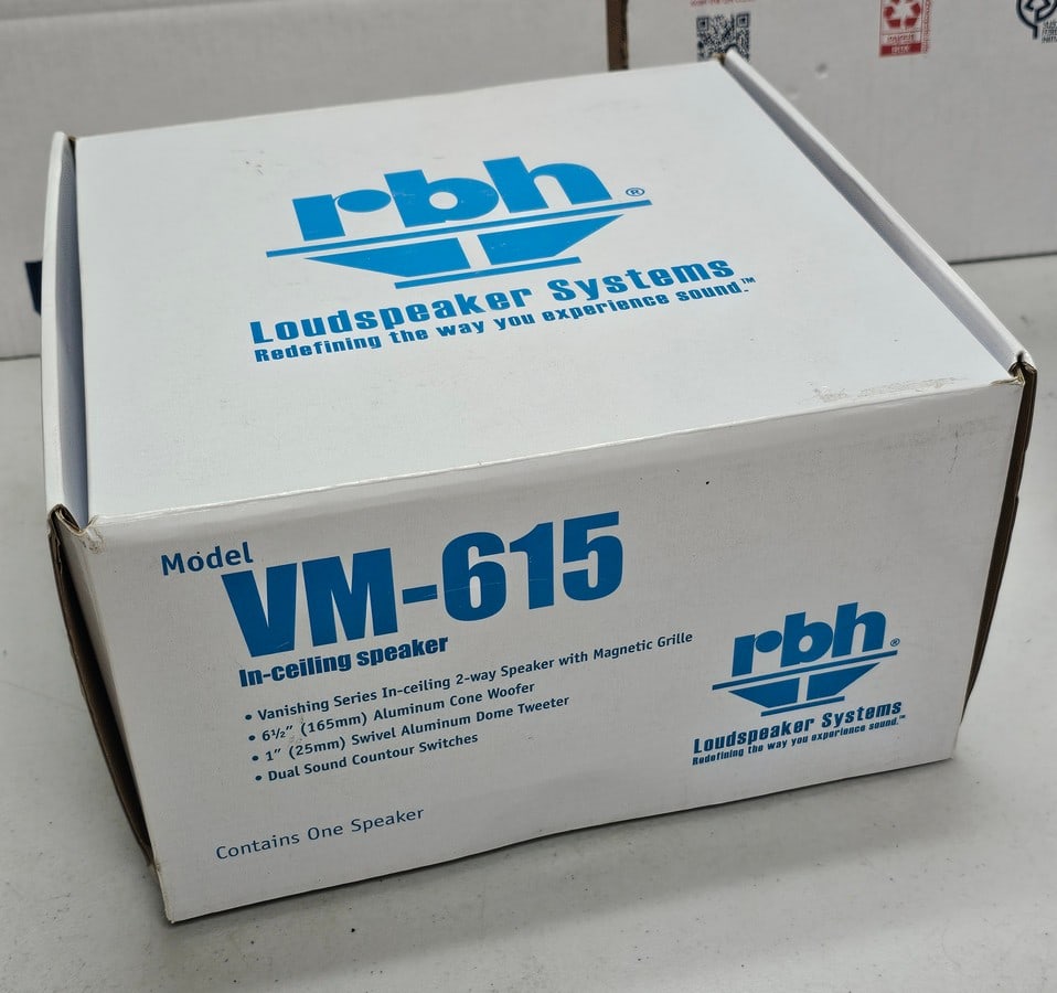 NIB rbh Loudspeaker System In-Ceiling Speaker model VM-615 (1 of 1)