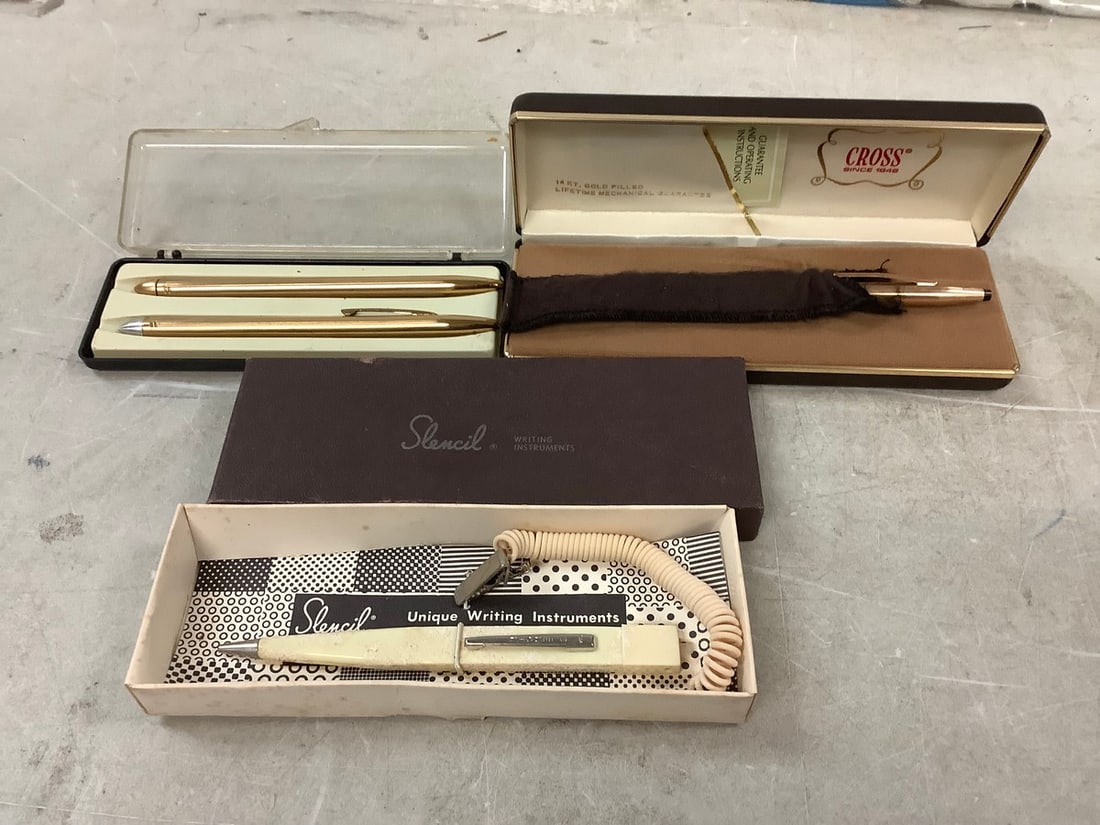 Lot of Vintage Cross and Stencil Writing Instruments (1 of 1)