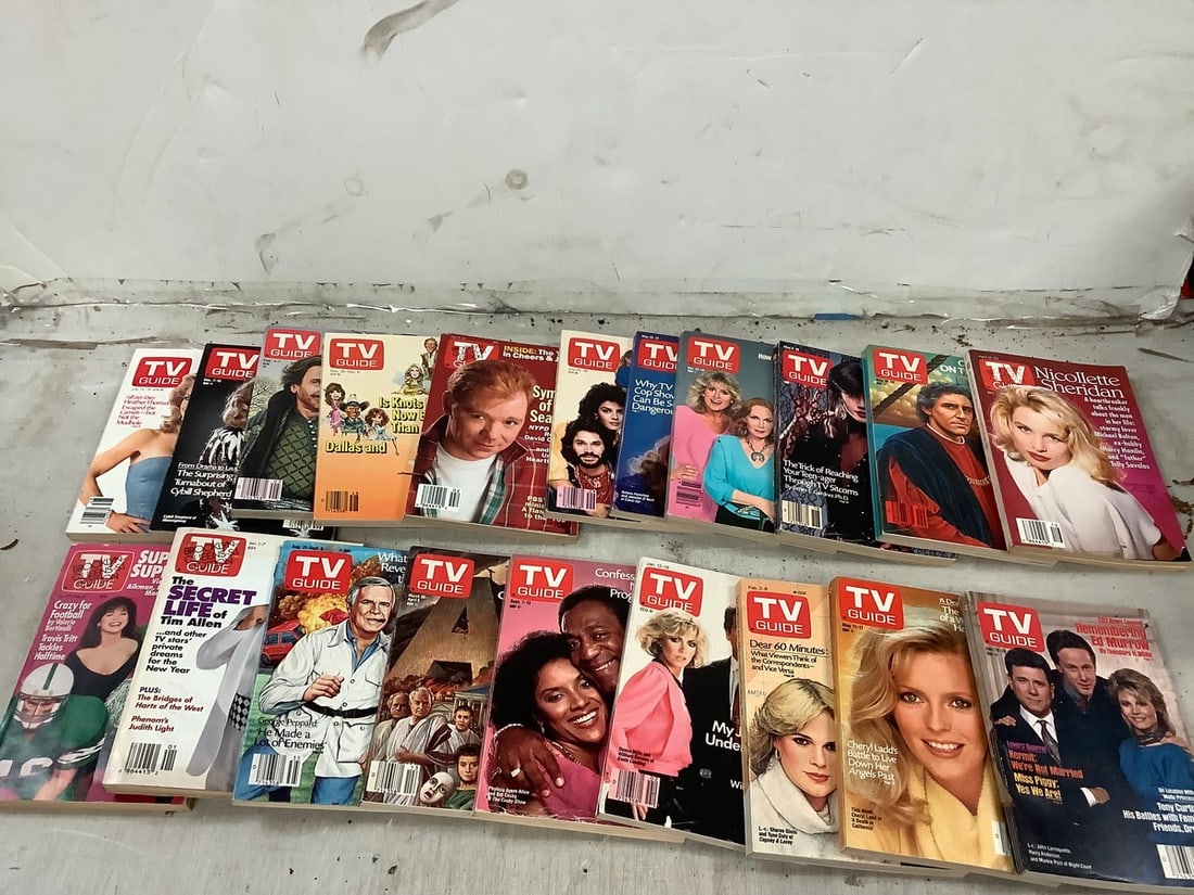 Lot of various T.V. guides: Lot of various T.V. guides