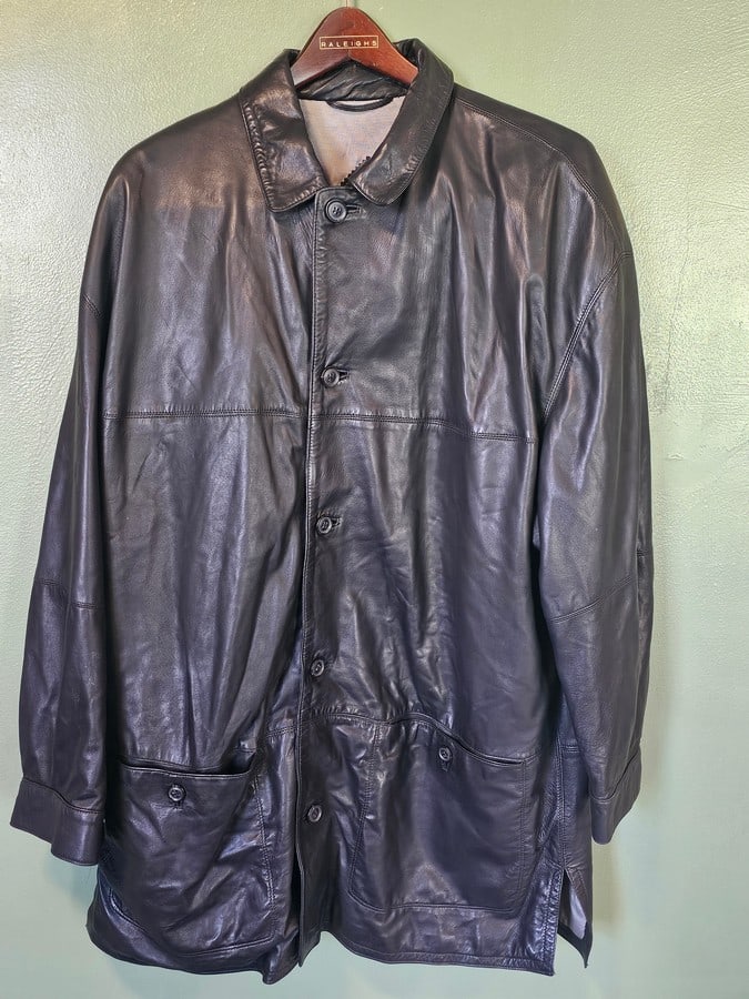 Vintage Striwa Supple Leather Men's Coat size 54 (1 of 3)