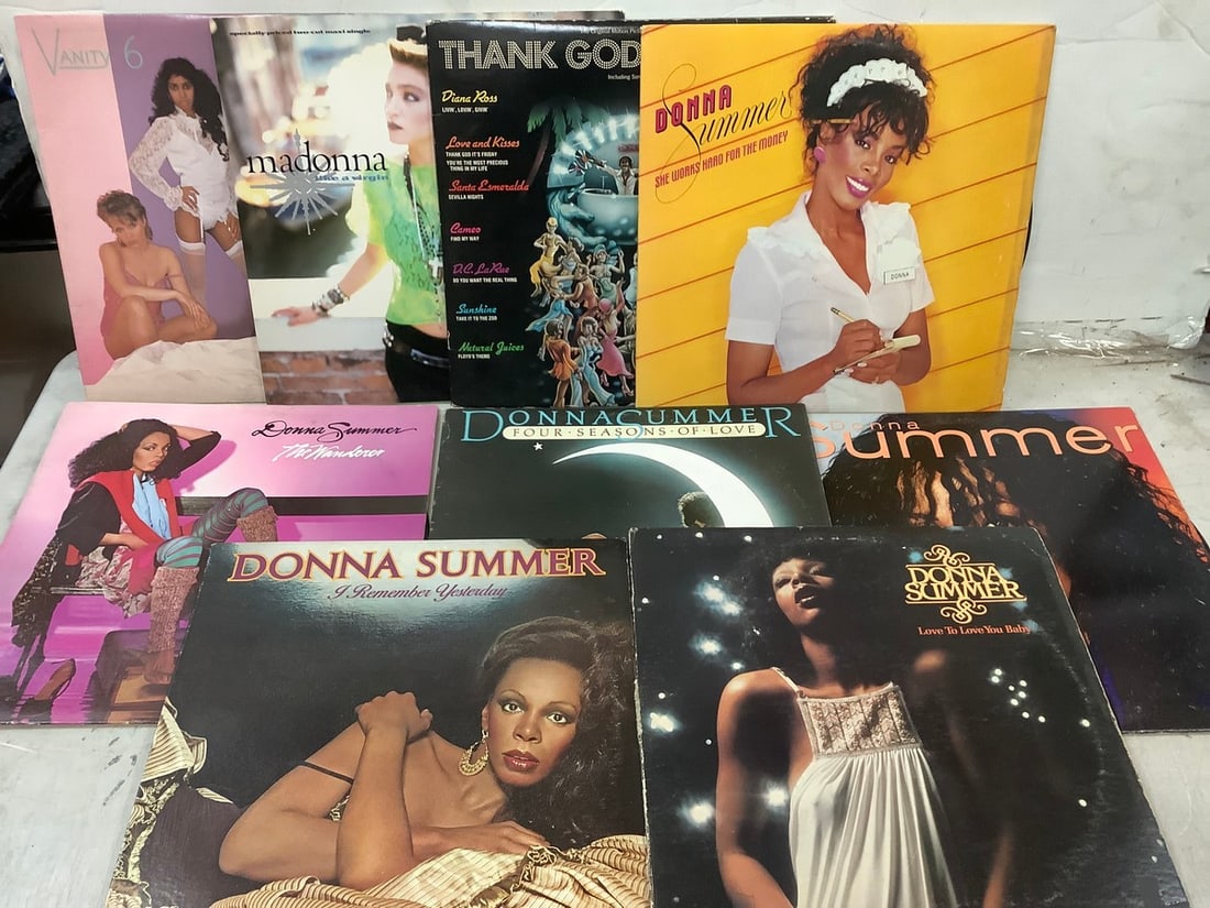 Lot of vintage records (Donna Summer, Madonna, and more) (1 of 1)