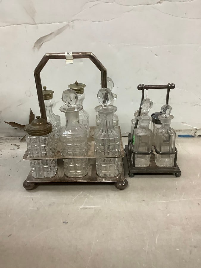 lot of early condiment holders tallest is 10" tall (1 of 1)