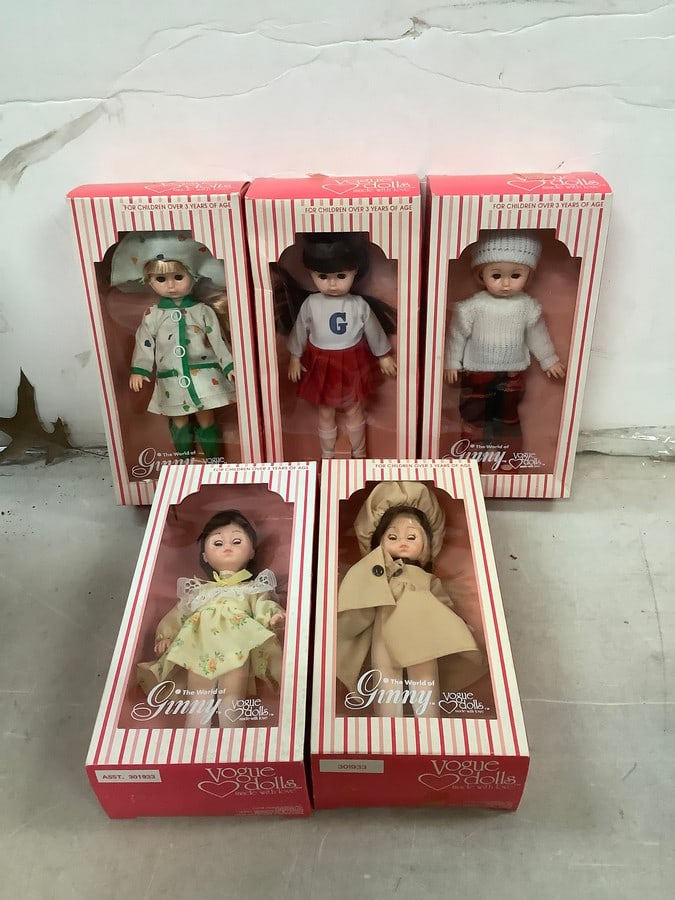 lot of 5 new in the box ginny dolls 8" tall (1 of 1)