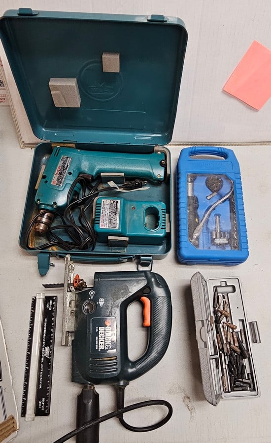 Makita Cordless Driver, Black and Decker Saw, Ratchet set, more (1 of 1)