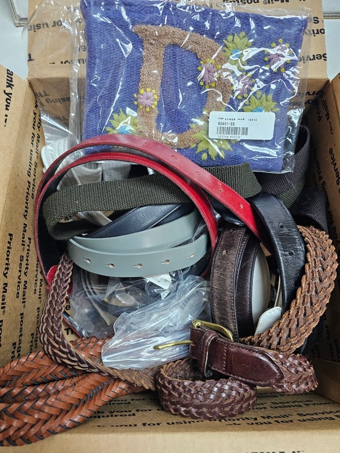 Belts incl Vintage and D Letter Pouch: Belts incl Vintage and D Letter Pouch