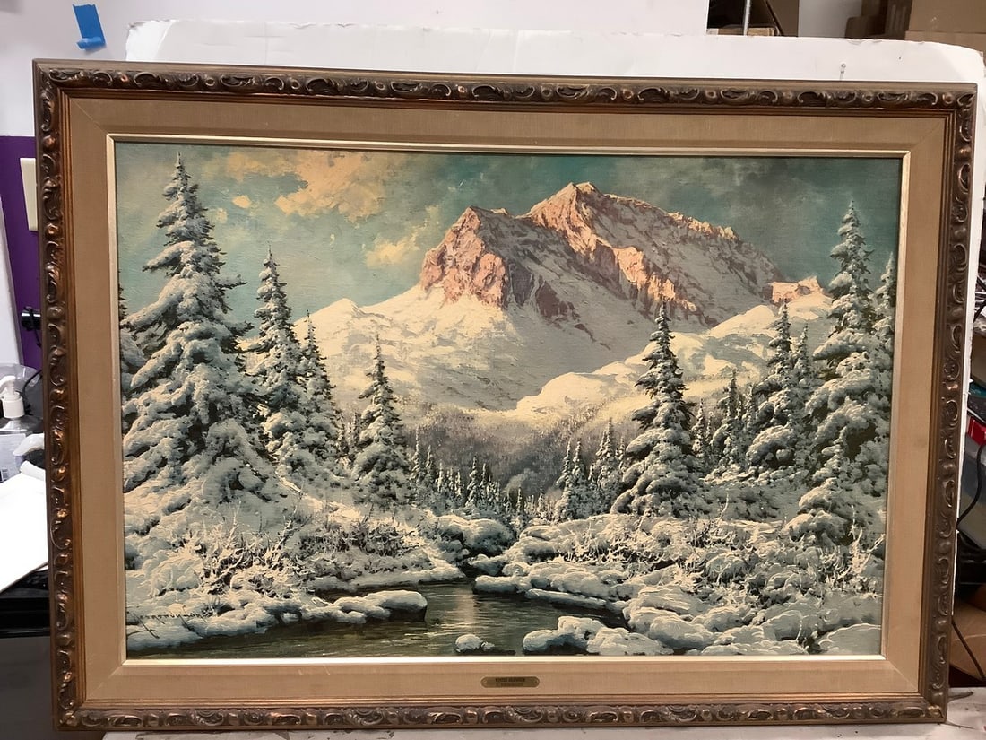 Framed canvas artwork 42.5x60.5in. (1 of 1)