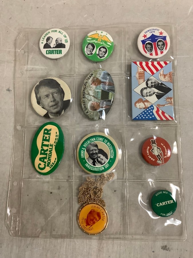 Vintage Jimmy Carter political buttons: Vintage Jimmy Carter political buttons
