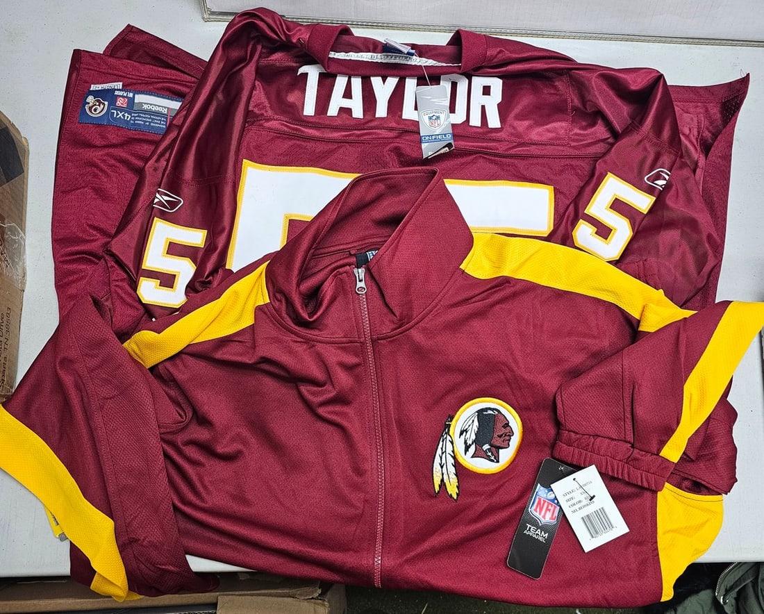 NFL Official Reebok Taylor Jersey and Redskins Jacket XXL NWT (1 of 2)