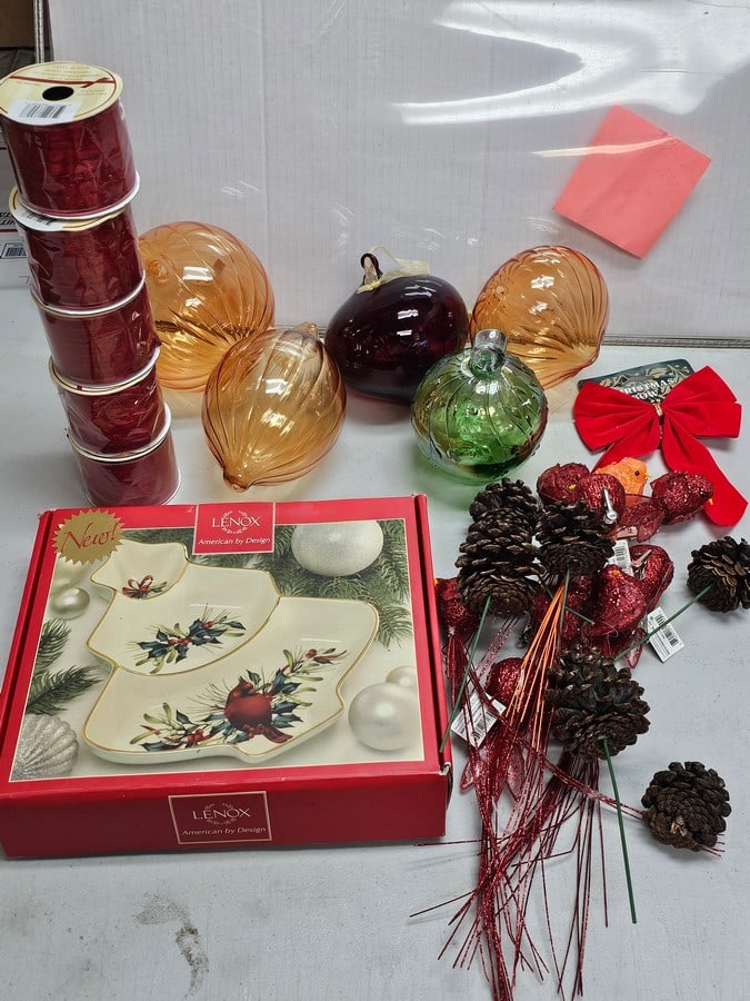 Glass Ornaments, Lenox Platter, More Holiday Decor (1 of 1)