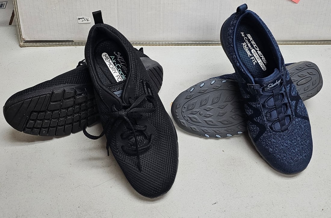 2 Pairs Sketchers Memory Foam Women's Sneakers (1 of 1)