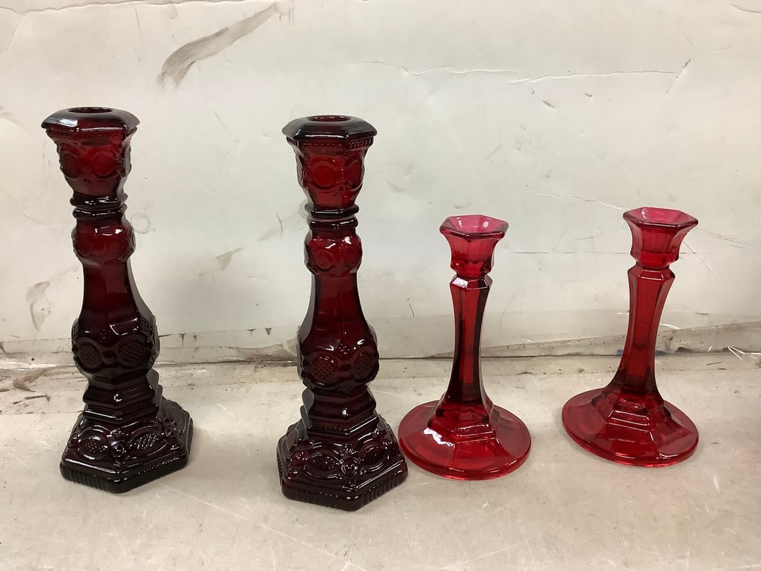Lot of red candlesticks: Lot of red candlesticks