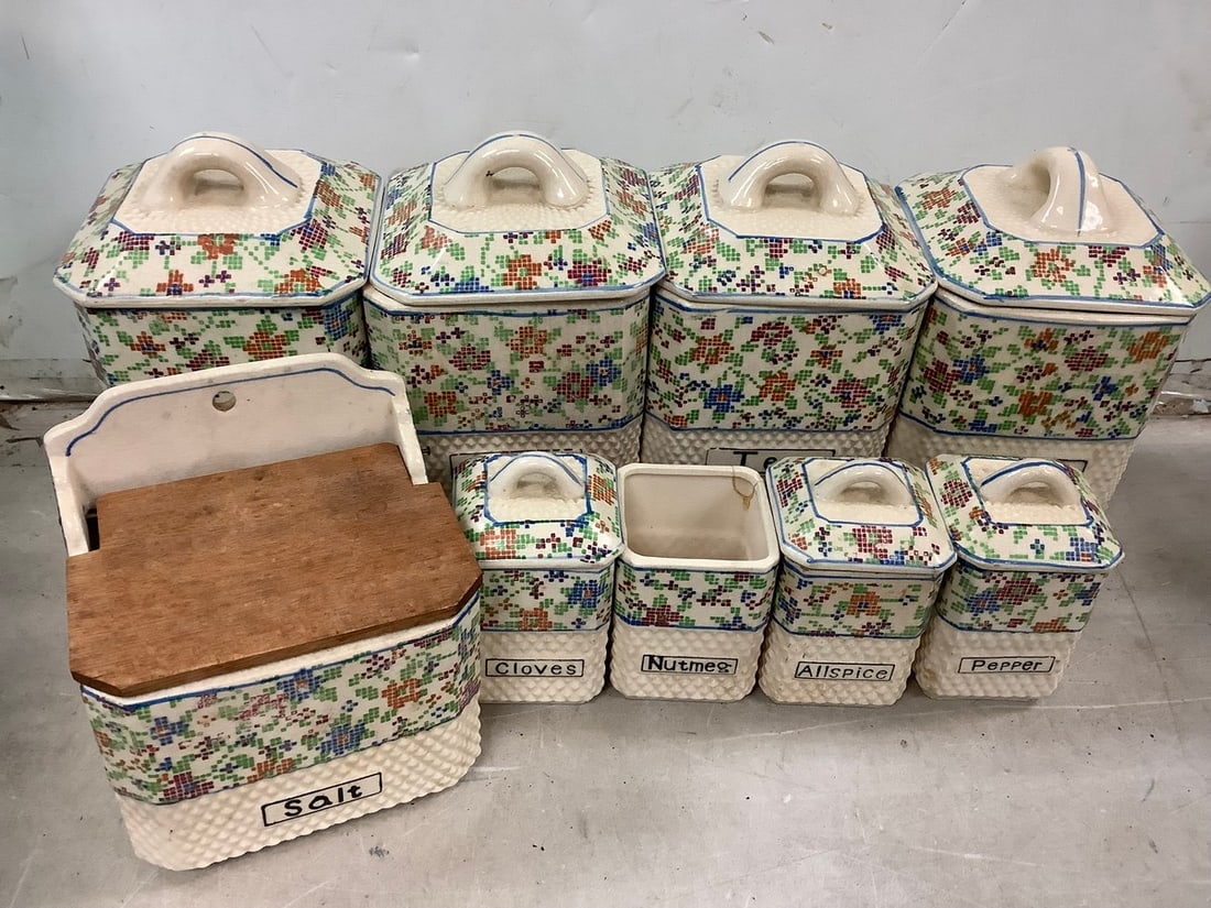 Ceramic kitchen set(tallest 8.5in.) (1 of 1)