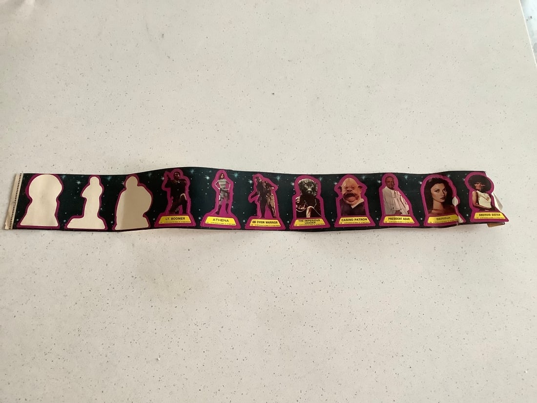 Vintage 1978 battlestar galactica sticker sheet (1 of 1)