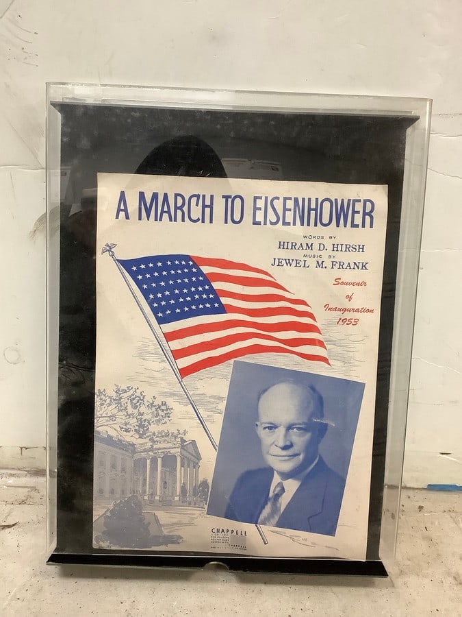 Eisenhower inauguration program framed print(11x14in.) (1 of 1)