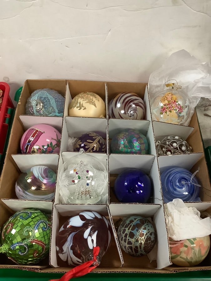 Lot of hand blown Austrian Christmas Balls: Lot of hand blown Austrian Christmas Balls