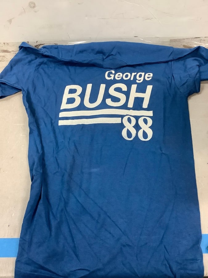 George Bush blue T-shirt (Medium): George Bush blue T-shirt (Medium)