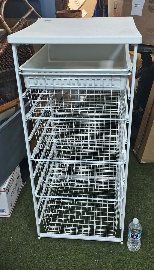 Sliding Wire Basket Storage Unit 41x19x22" (1 of 2)