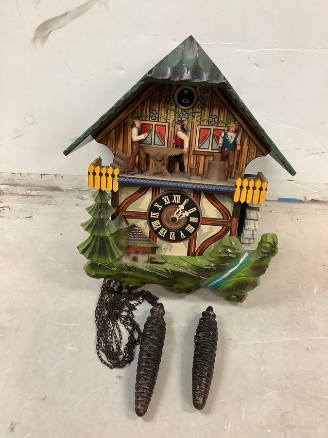 Vintage german made cuckoo clock 12in.tall (1 of 1)